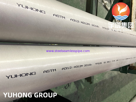 ASTM A312 ASME SA312 TP310S S31008 RURA BEZ SZWU ZE STALI NIERDZEWNEJ