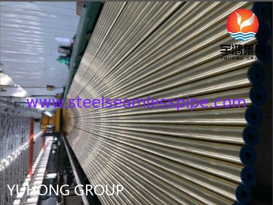 ASTM B111 C44300 O61 Bezszwowa rura miedziana z mosiądzu, okrągła rura miedziana do zastosowań w wymiennikach ciepła