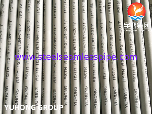 ASTM A213 TP316L S31603 SUS316L Bezszwedzka rurka wymiennika ciepła ze stali nierdzewnej