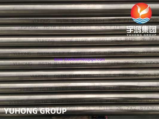ASTM B167, ASME SB167 Inconel 601 UNS N06601 Rura bez szwów ze stali stopowej niklu