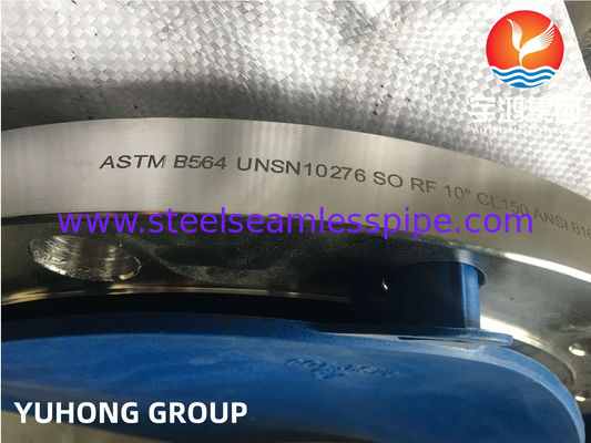 ASTM B564 UNS N10276 Flanca ślizgowa Hastelloy C276 Flanca stopnia niklu SORF