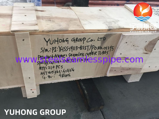 Rura miedziana bez szwu ze stopu miedzi C12200 do wody pitnej zgodna z ASTM B88