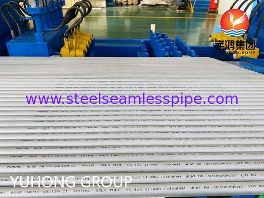 ASME SA213 TP316L Bezszwedzą rurę ze stali nierdzewnej odpornej na korozję do kotła i wymiennika ciepła o dostosowanym rozmiarze