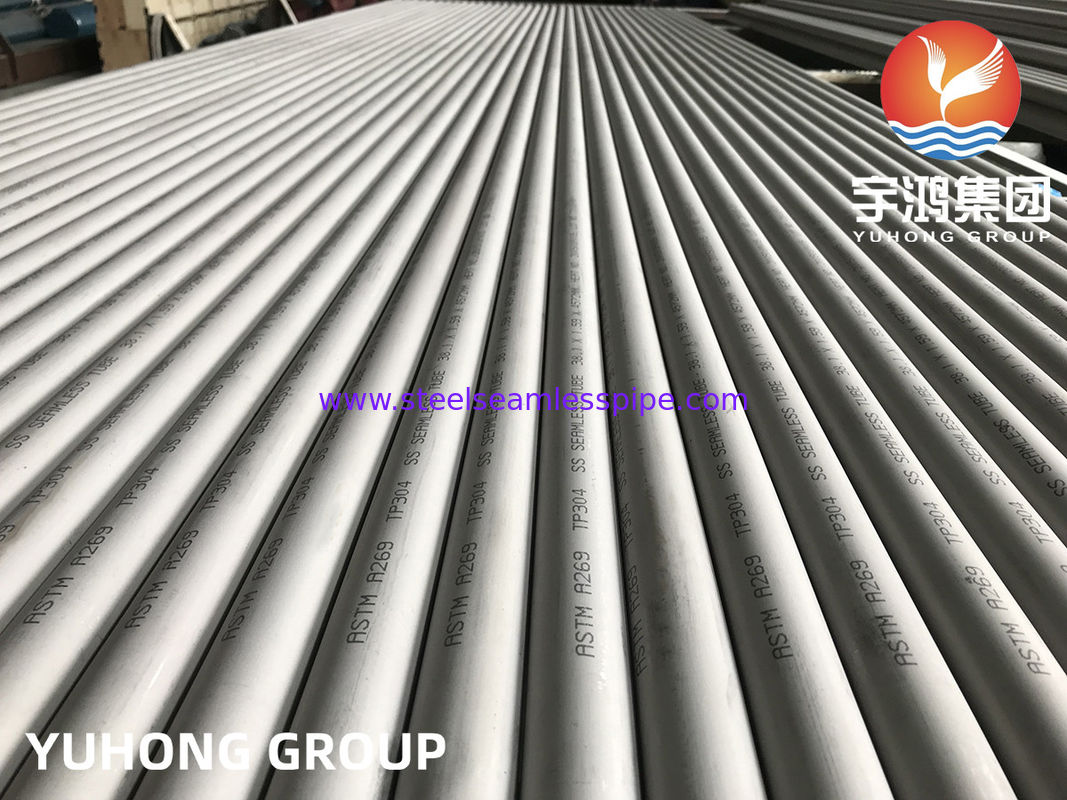 Bezszwowa rura ze stali nierdzewnej ASTM A269 TP304, trawiona i wyżarzana, do wymienników ciepła z testem PMI