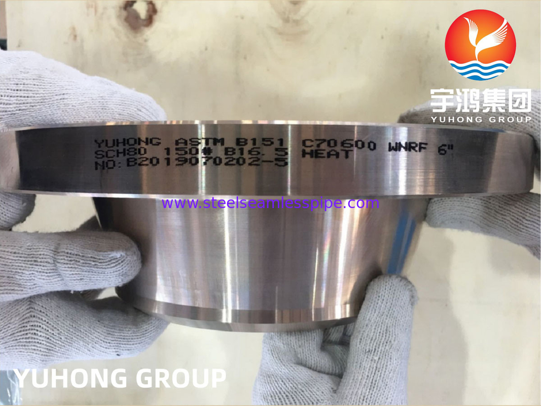 ASTM B151 C70600 2.0872 Stop Cu-Ni Forged Weldneck Flange RF B16.5