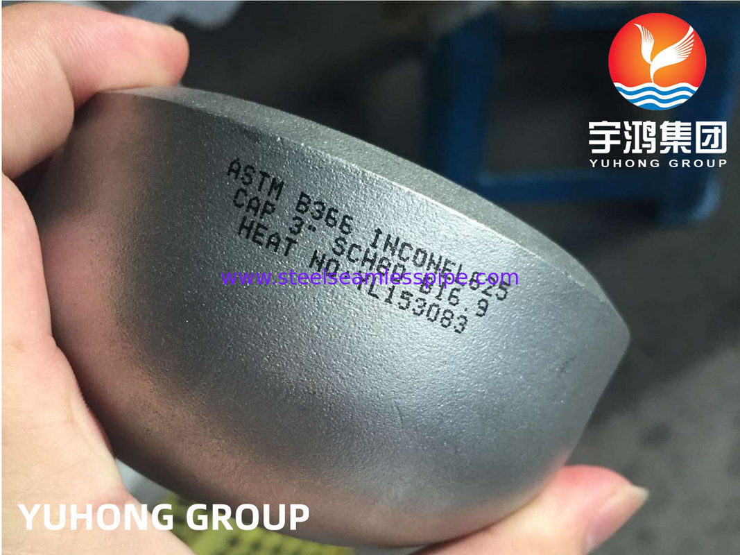 ASTM B366 Inconel 625 Łączniki rur stalowych z nakrętką B16.9 Wytwarzanie energii z gazu ziemnego