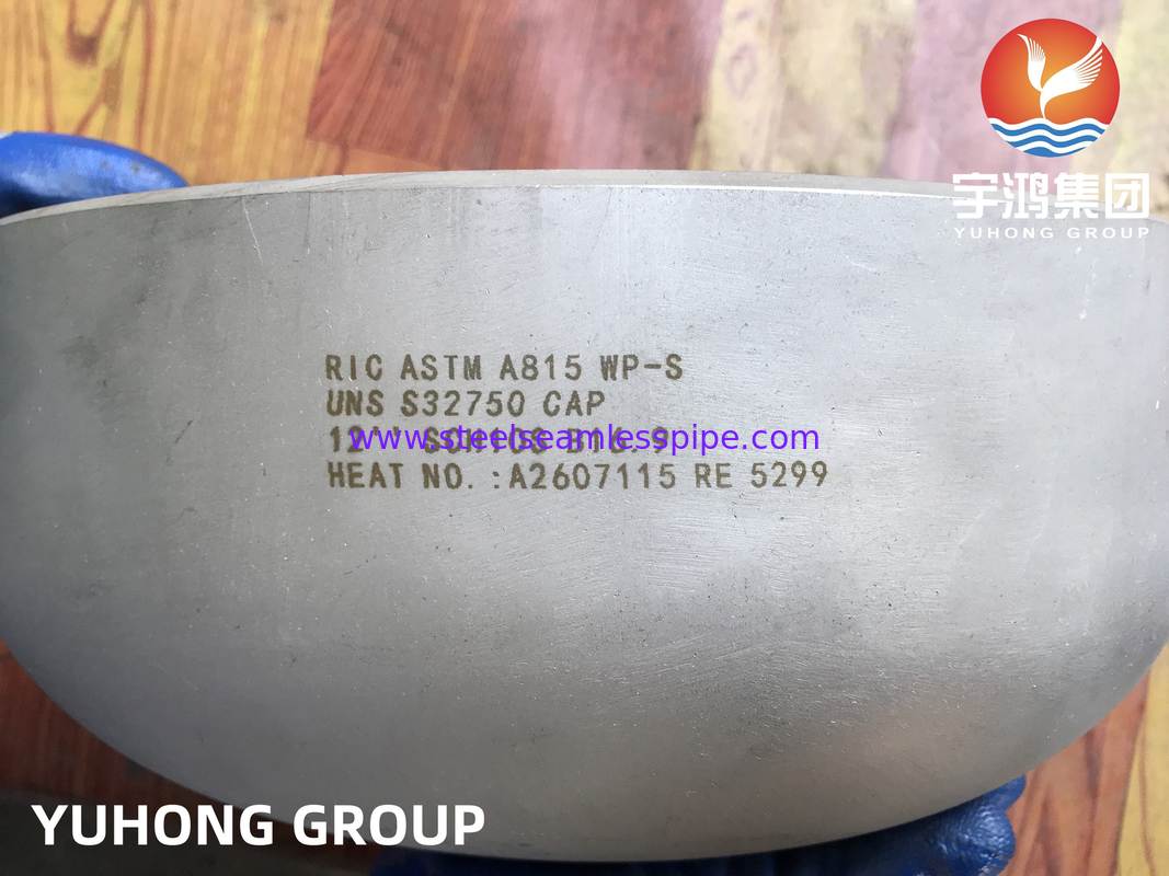 ASTM A815 WP-S S32750 Cap Super Duplex Butt Weld Armatura B16.9 Wymienniki ciepła