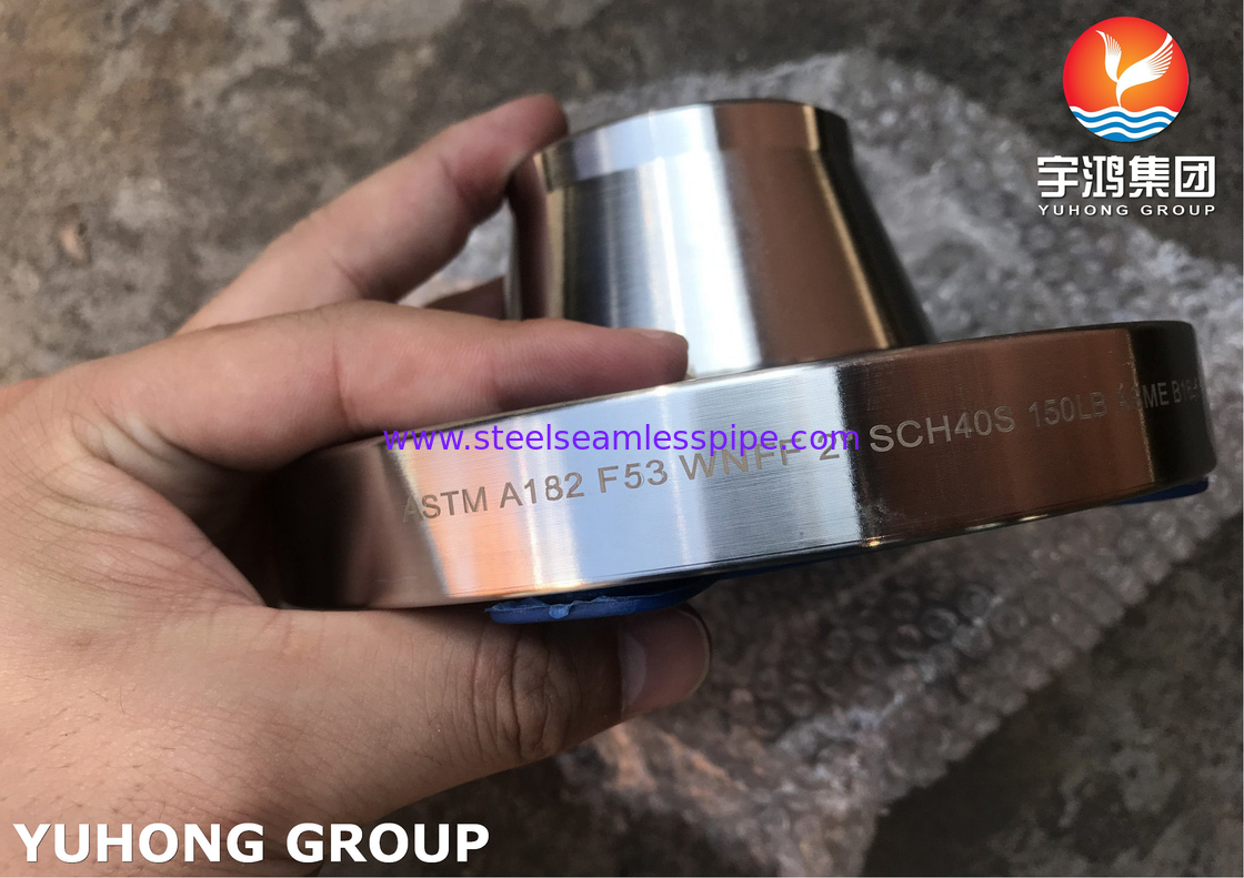 Flangy ze stali superdupleksową ASTM A182 F53, UNS S32750 Flangy z szyją spawaną, RF, FF, B16.5