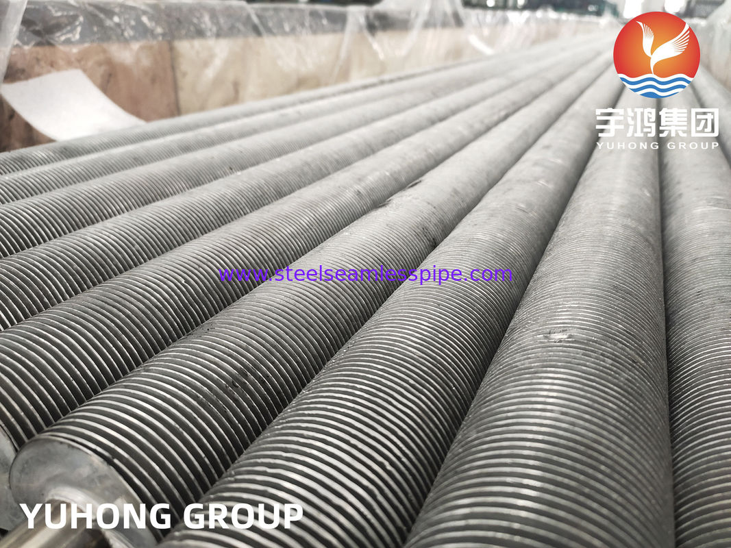 ASME SA249 TP304 Aluminium Extruded T-Type Fined Tube for Dry Oven Heat Exchange Okrągła forma