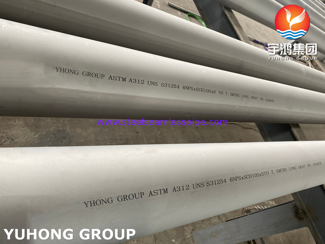 ASTM A312 UNS S31254 254SMO /1.4547 Wysokiej Mo austenitycznej stali nierdzewnej