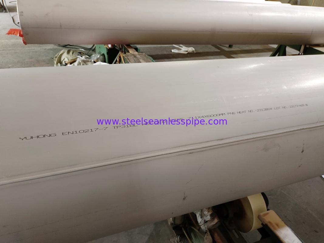 TP316L Rurociąg DSAW EN 1.4404 do oczyszczalni ścieków ASTM A358 Standard