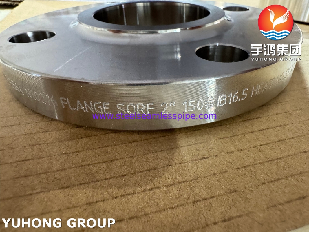 ASTM B564 UNS N10276 Zestaw niklu Slip On Flange / Hastelloy C276 SORF Flange
