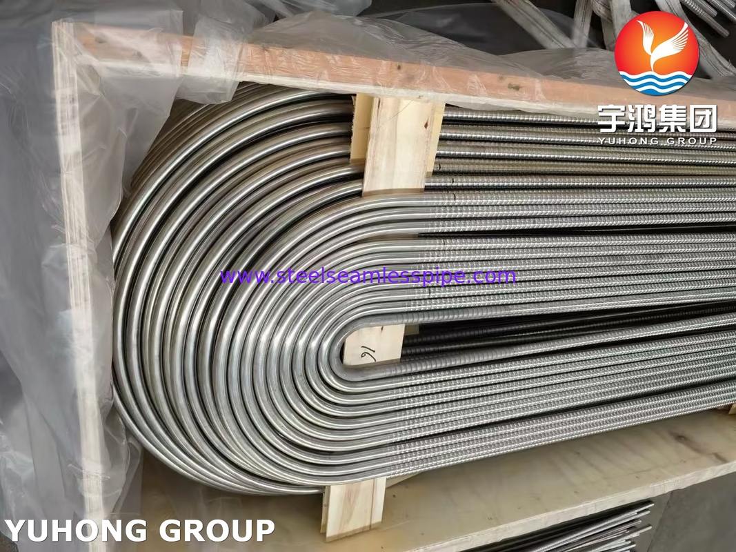ASTM A213 TP304 304L Rurociąg z nierdzewnej stali falistej U Bend Heat Exchanger Tube