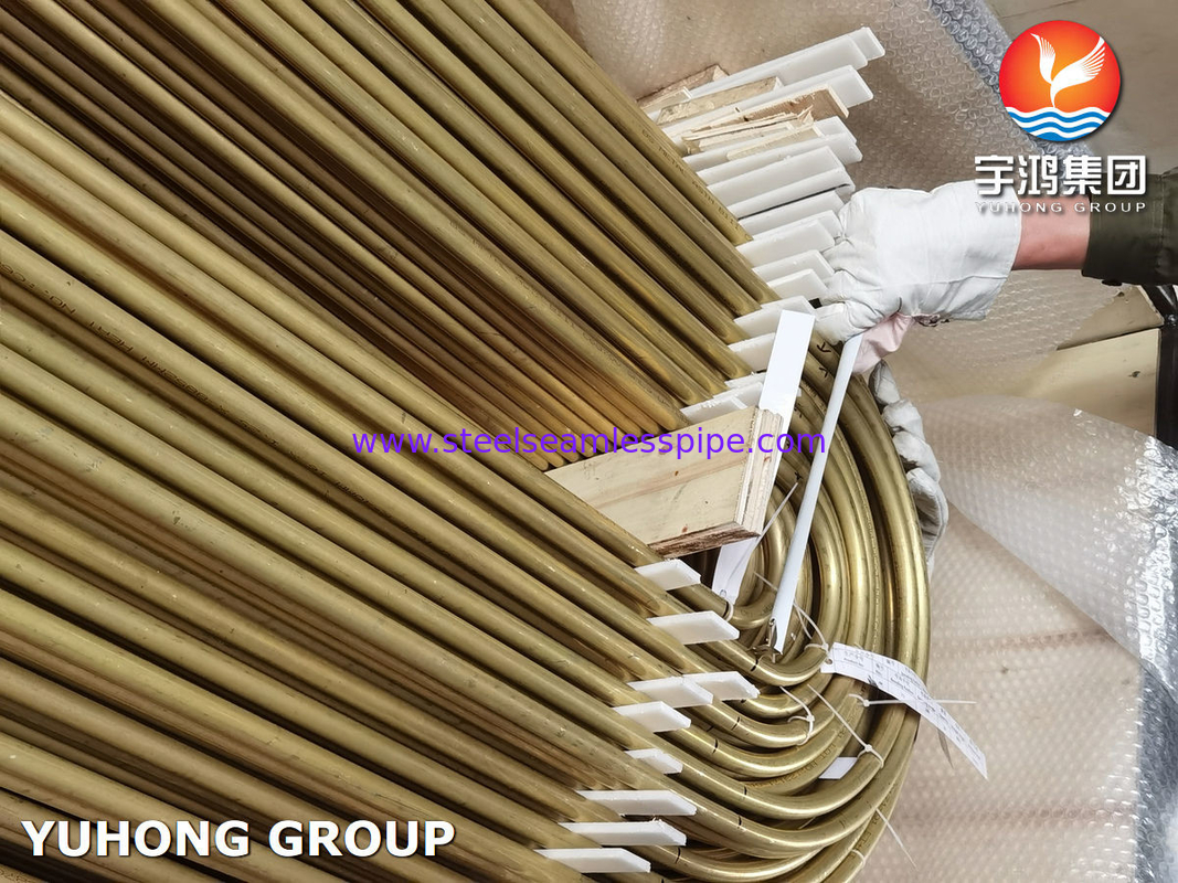 ASTM B395 / ASME SB395 C68700 U Bend Copper Alloy Tube For Heat Exchanger