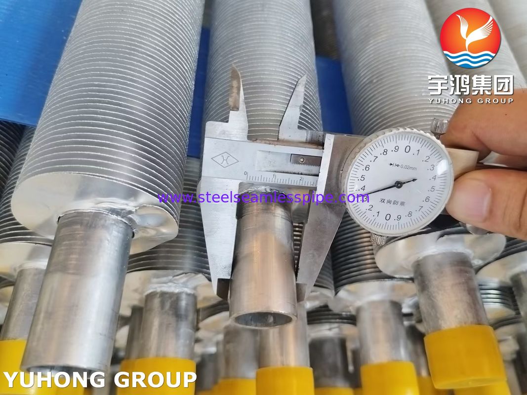 ASME SA249 Stalowa rura ze stali nierdzewnej z nawiniętymi żebrami, typ żebra L LL KL do chłodnicy powietrza