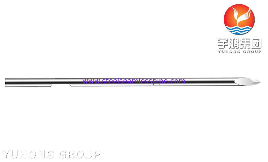 30G Wyrzutka krwi ze stali nierdzewnej, Bevel Solid Tip Needle Tube For Blood Collection, ISO9626