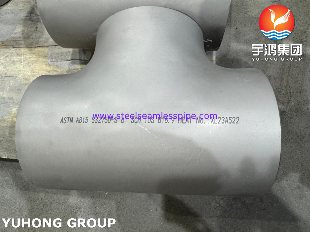 ASME B16.9 Super Duplex 2507 łączniki ASTM A815 WPS32750 BW Super Duplex Tee