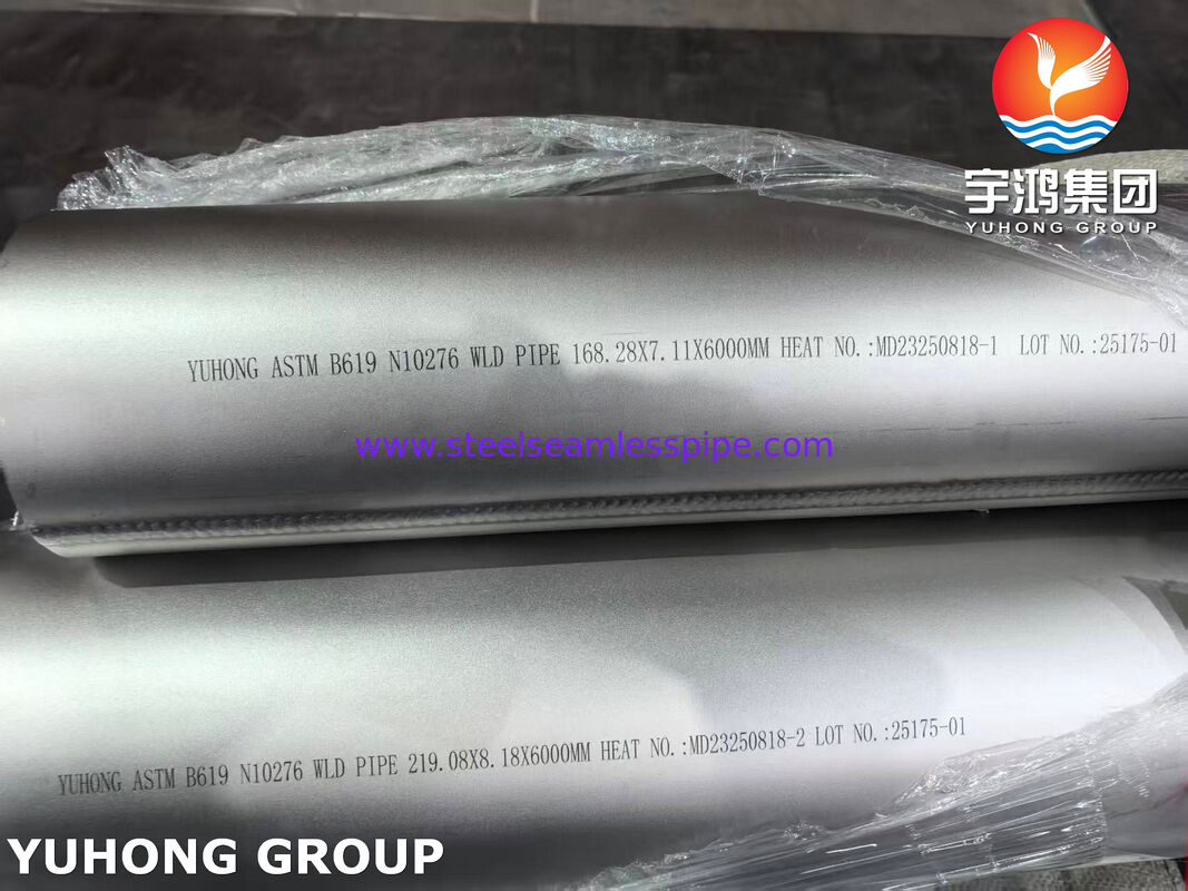 ASTM B619 UNS N10276 Rurka z stopem niklu Hastelloy C276 Rurka spawana