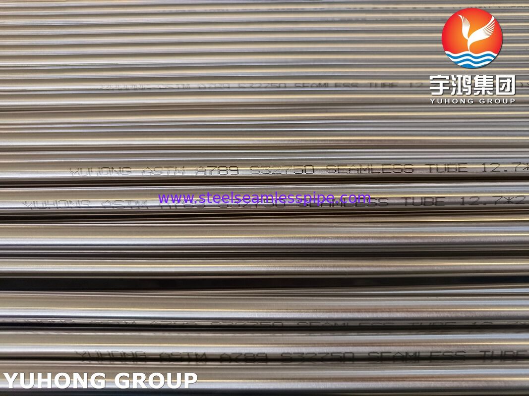 ASTM A789 S32750 Super Duplex Seamless Tube 2507 Duplex Steel Pipe dla ropy naftowej i gazu