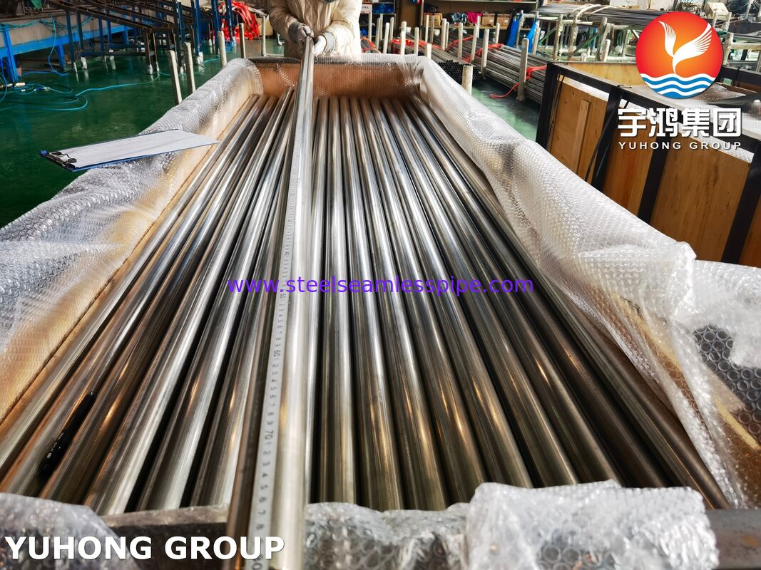 Rura jasna wyżarzana ASTM A249 TP304 Ze stali nierdzewnej, spawana do wymienników ciepła