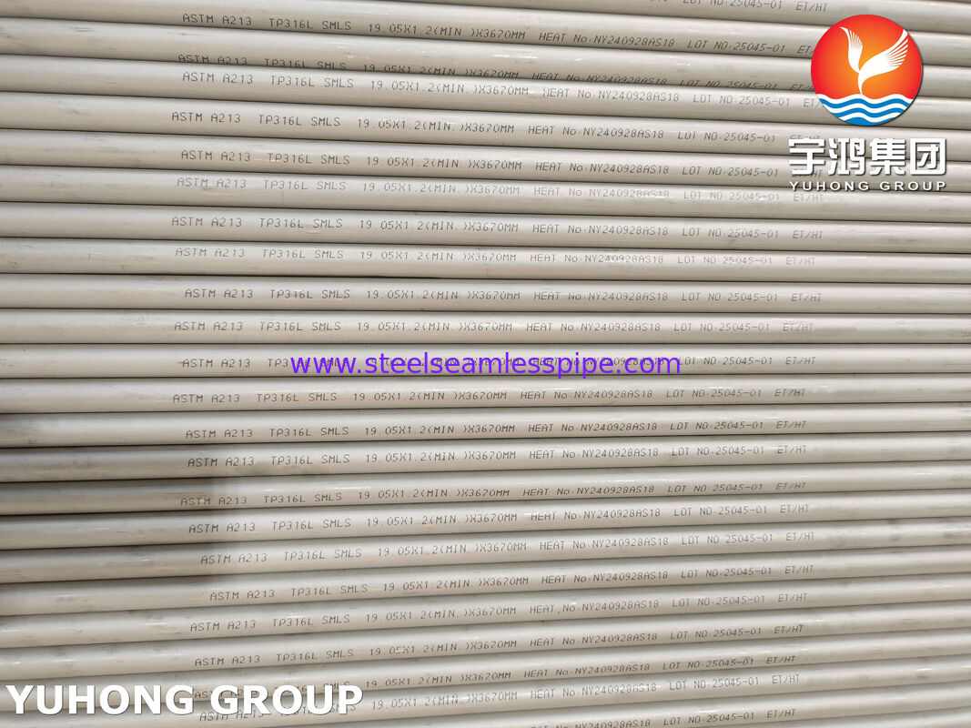 ASTM A213 TP316L Bezszwowa Rurka ze stali nierdzewnej do wymienników ciepła, kotłów i zastosowań o wysokiej odporności na korozję