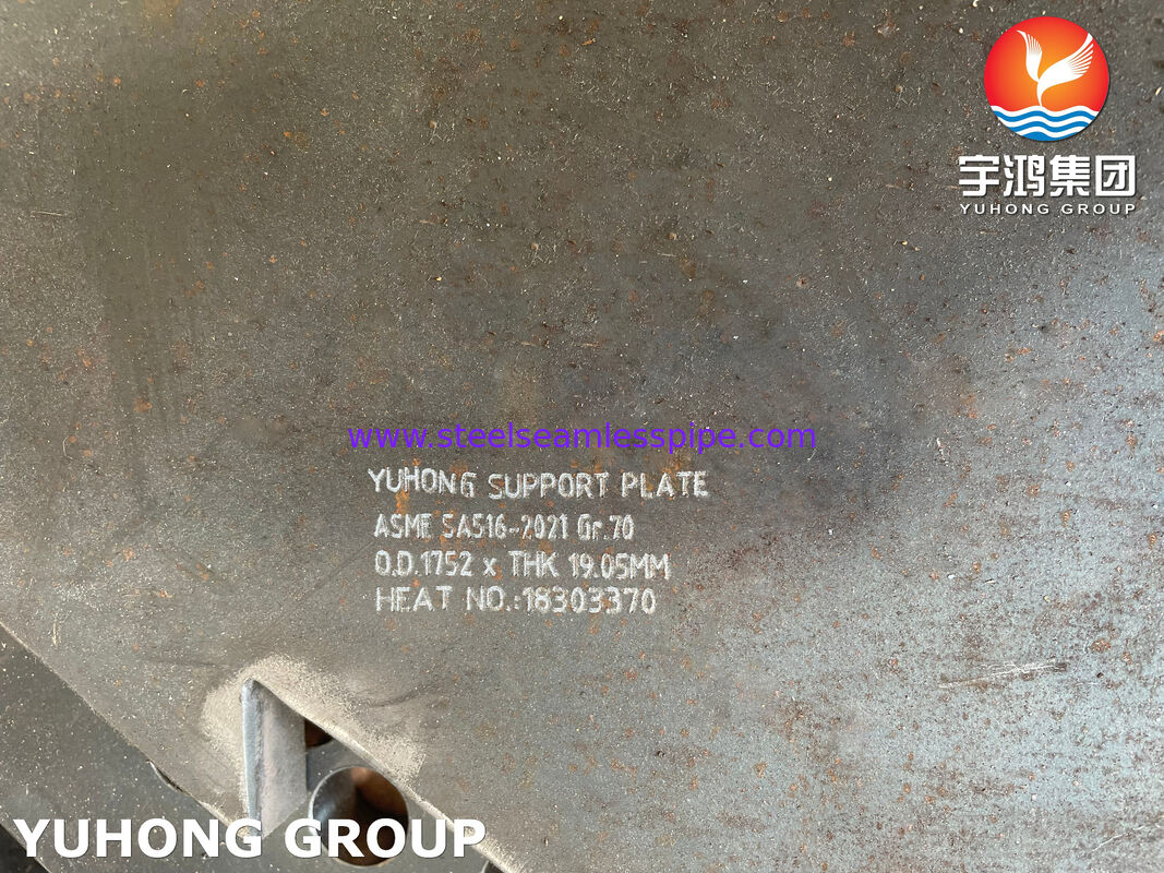 Płytka oporowa ze stali węglowej ASME SA516 GR 70 do wymiennika ciepła