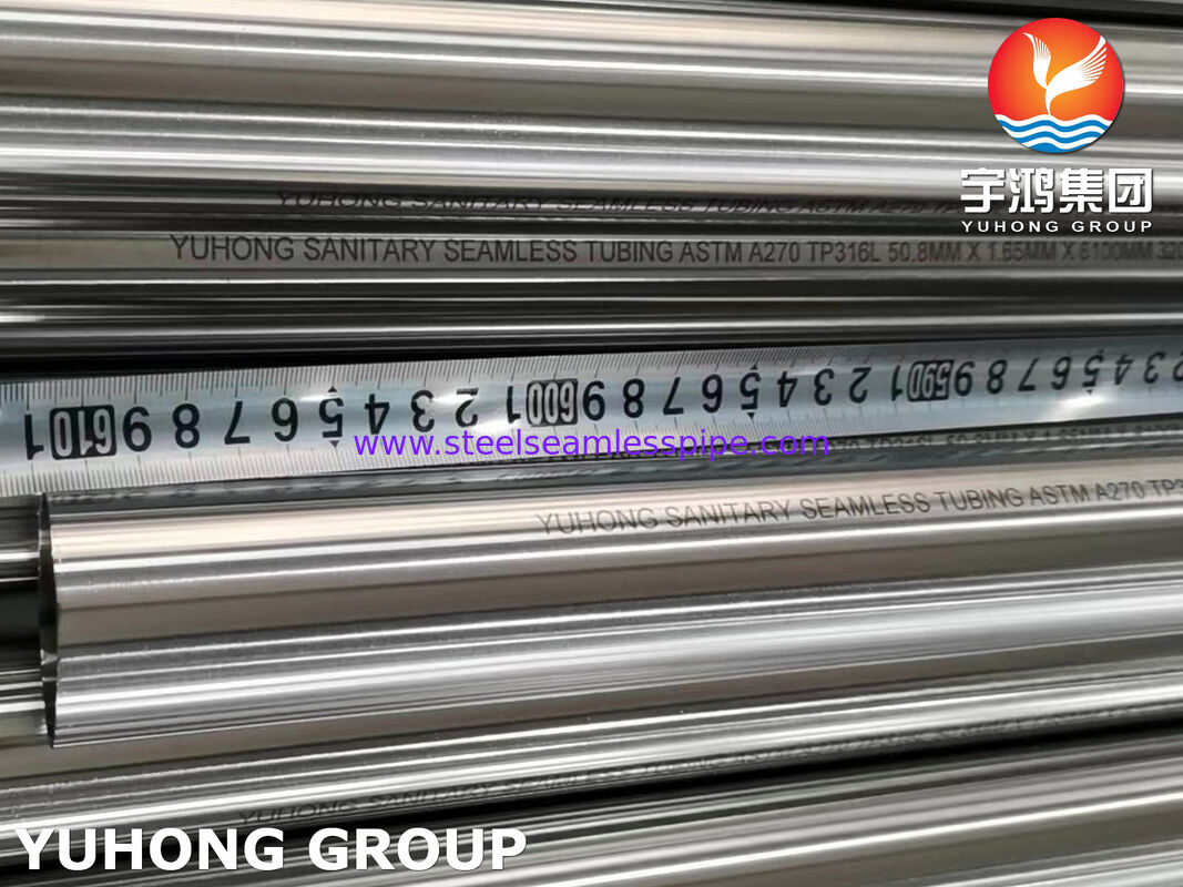 Rurka sanitarna ASTM A270 TP316L Rurka bezszwowa z żelaza nierdzewnego