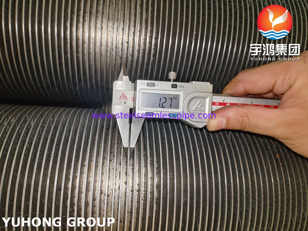 ASTM A376 TP347H Fin Tube CS, wysokotemperaturowa kompozytowa rurka z płetwami (podłoga CS + TP347H Fin)