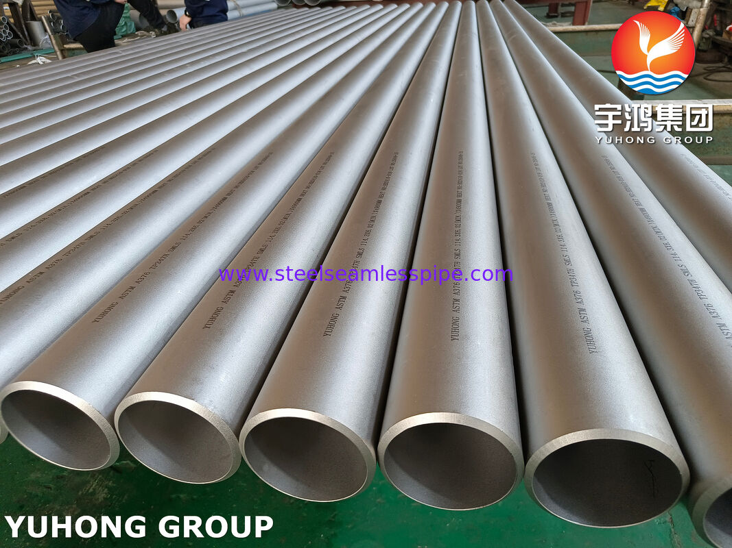 ASTM A376 TP347H Rura bez szwu stabilizowana Nb 515 MPa do 900°C dla pieca krakingowego z przegrzewaczem przegrzewacza