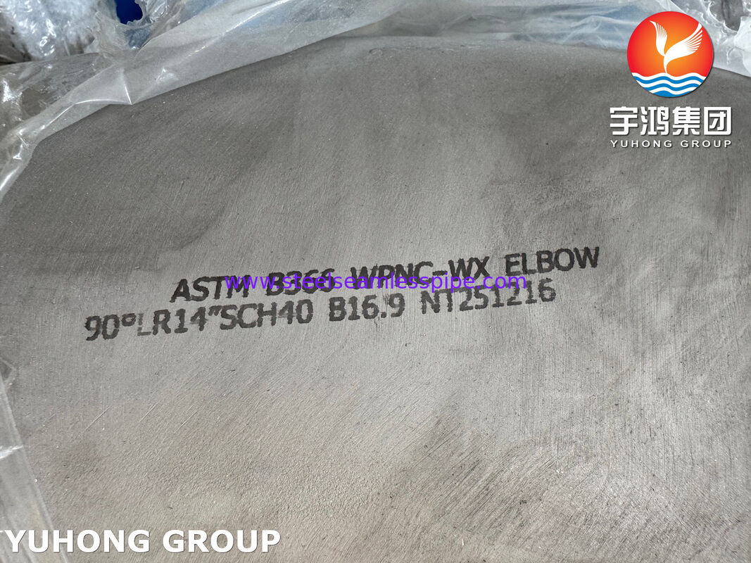 ASTM B366 WPNC Łokieć UNS N04400 / Monel 400 Rury Buttweld 90 stopni LR Łokieć