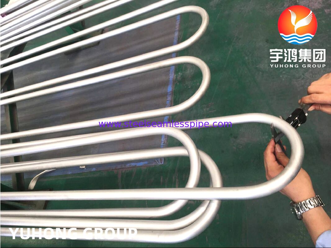 ASTM B444 Inconel 625 Bezszwedzą rurę U Bend dla wymienników ciepła Shell & Tube