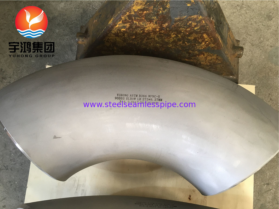 ASTM B366 Monel 400 / UNS N04400 Łokieć 90 stopni Nikkel Alloy Steel Buttweld