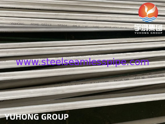 SA213 / SA213-2017 TP304L BEZSZEWNA RURKA U BEND, 25,4 MM X 2,11 MM X 6096 MM, MIN.  GRUBOŚĆ ŚCIANY .  100% ET / HT