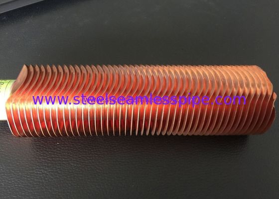 25,4 mm 1 "Żebrowana rura miedziana CuNi 90/10 Kształt Typ UNS12200 / UNS14200