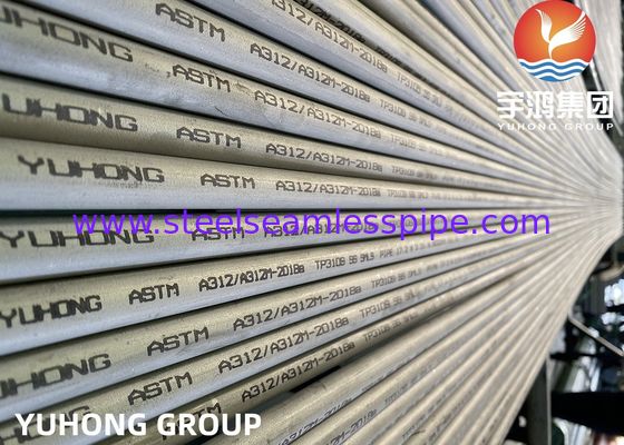ASTM A312 TP310S (UNS S31008) Rura bezszwowa ze stali nierdzewnej, oczyszczona i wygrzana