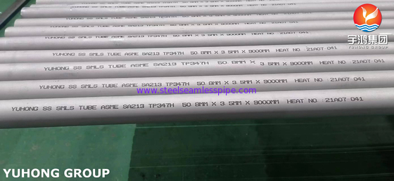 ASTM A213 TP347H Rura bez szwu ze stali nierdzewnej Zastosowanie w wysokiej temperaturze