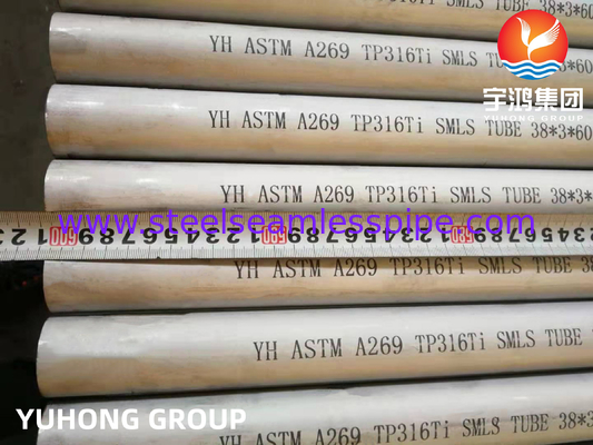 ASTM A249 TP316Ti Zwierciadła spawane ze stali nierdzewnej, petrochemiczne, wymienniki ciepła