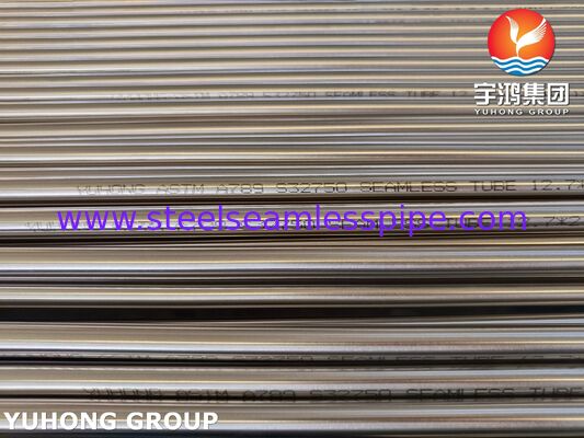 ASTM A789 S32750 Super Duplex Seamless Tube 2507 Duplex Steel Pipe dla ropy naftowej i gazu