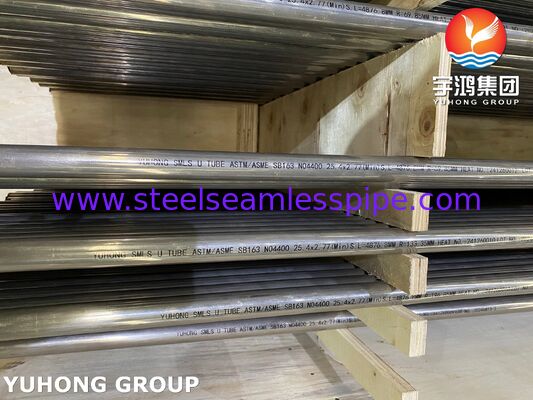 Rura wymiennika ciepła ze stali stopowej niklu w kształcie litery U Monel400 ASME SB163 N04400