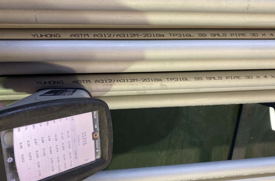 ASME SA312 TP316L Bezszwowa rura ze stali nierdzewnej
