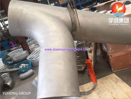 ASTM B366 / B366M Złączki do rur stalowych Inconel 600 / UNS N06600 Swept Tee
