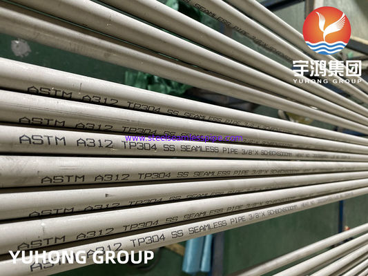 ASTM A312 TP304 Walcowanie na zimno i ciągnienie rur bez szwu ze stali nierdzewnej