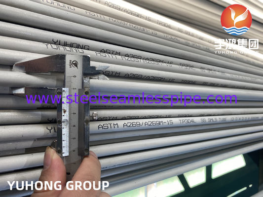 ASTM A269 TP304L Bezszwowa rura ze stali nierdzewnej do przetwarzania chemicznego