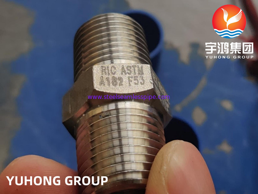 ASTM A182 F53 ZŁĄCZKA SZEŚCIOKĄTNA TBE 1/2 '' 3000 # NPT B16.11 ZŁĄCZKI KUTE ZE STALI SUPER DUPLEX