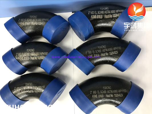 ASTM A860 WPHY60 SCH40 BW B16.9 ZŁĄCZKI DO RUR STALOWYCH CZARNY MALOWANIE