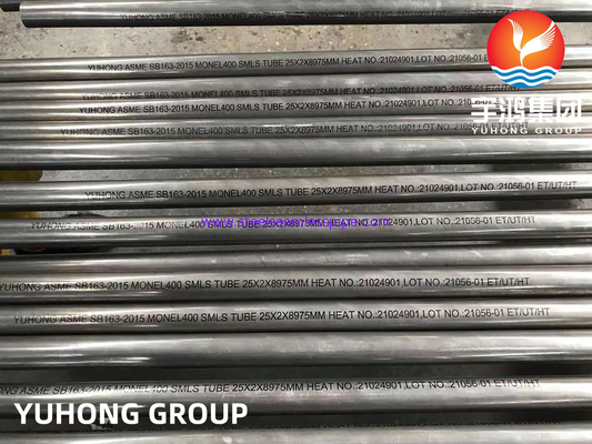 ASTM B163 Monel 400 / UNS N04400 Rura ze stopu miedzi i niklu Jasna powierzchnia