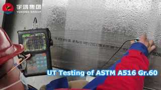 Testowanie UT płyty ASTM A516 Gr.60